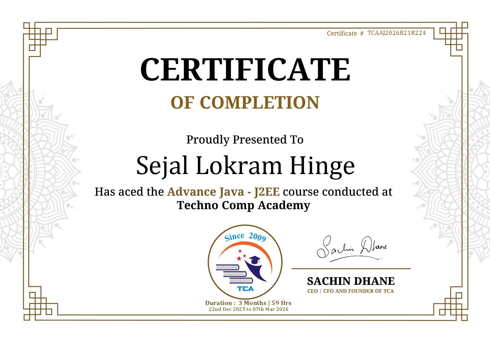 Certificate Image