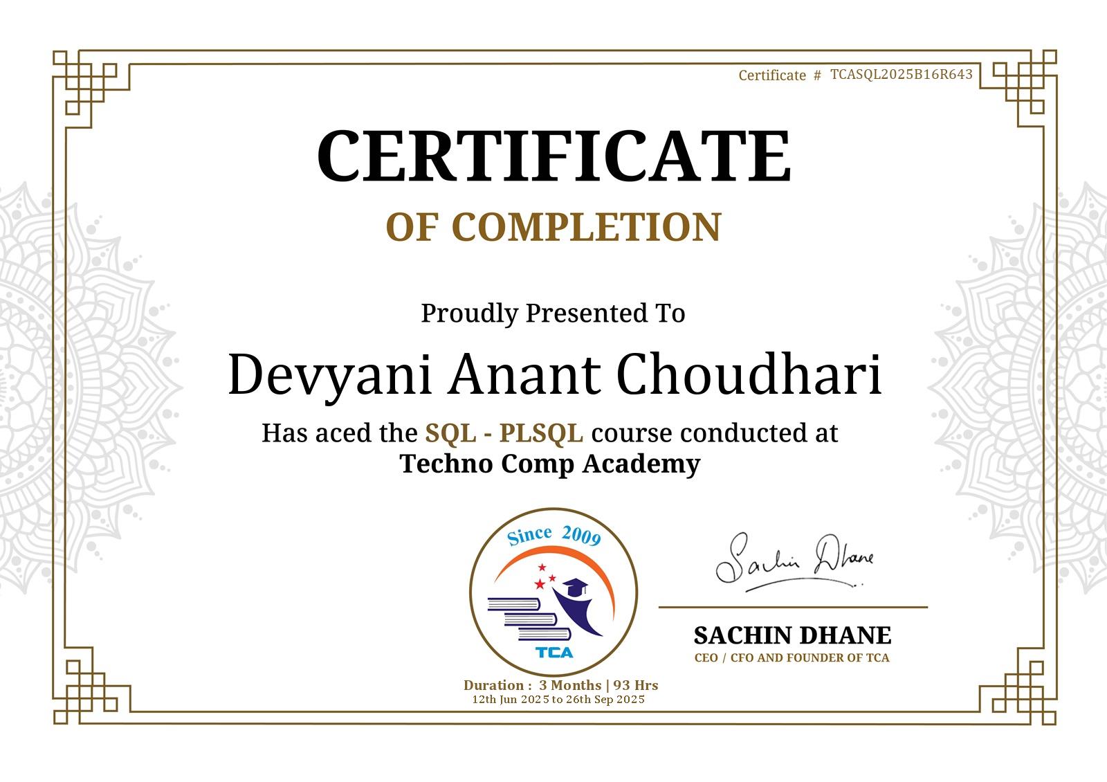Certificate Image