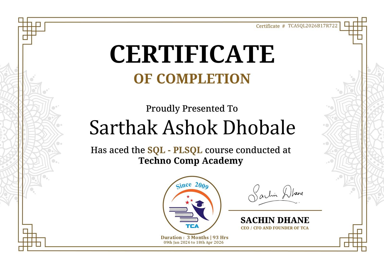 Certificate Image